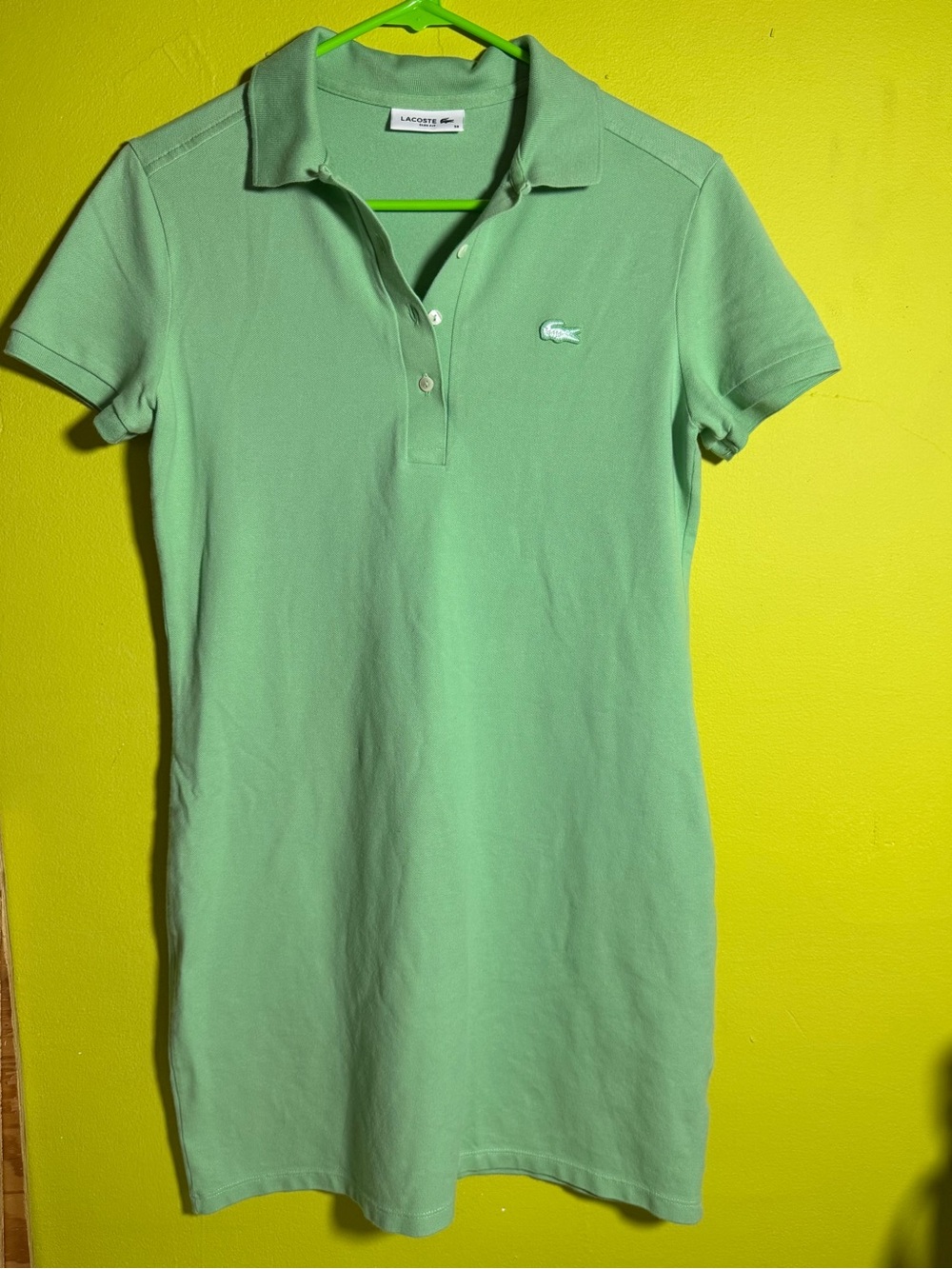 Lacoste Polo DRESS in Mint Green